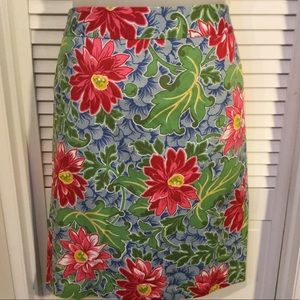 Talbots sz 10 floral skirt